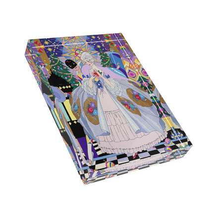 🎄✨ The Lady Of The Christmas Ornament Acrylic Art Block – Art Deco Holiday Fantasy