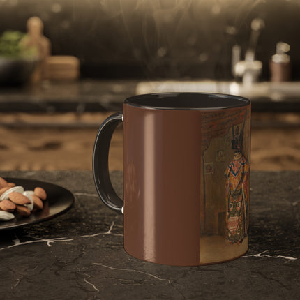 A Buddhist Lama at a Feast at Pemionchi Monastery by Vasily Vereshchagin Colorful Mugs, 11oz