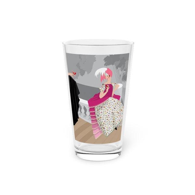 The Red Bird Pint Glass – Gentle Storybook Charm & Elegant Whimsy