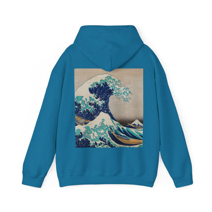 The Great Wave off Kanagawa by Katsushika Hokusai Heavy Blend™ Hooded Sweatshirt