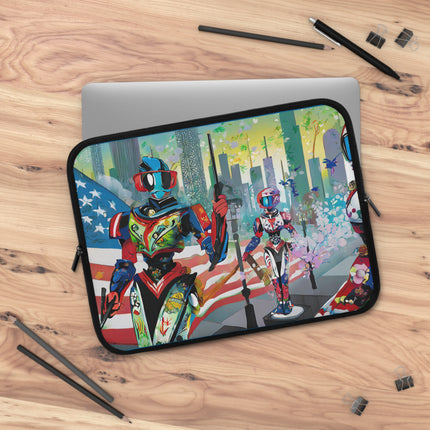 High Fashion Cyberpunk CIA Robots Laptop Sleeve