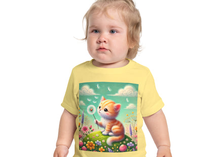 Kitten’s Whispers of Spring Baby Short Sleeve T-Shirt