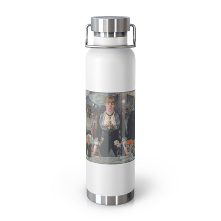 A Bar at the Folies-Bergère by Edouard Manet Copper Vacuum Insulated Bottle, 22oz