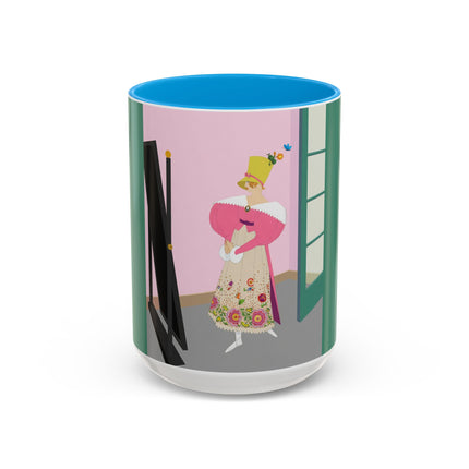 The Yellow Hat Colorful Mugs – 1920s Vogue Whimsy & Playful Elegance