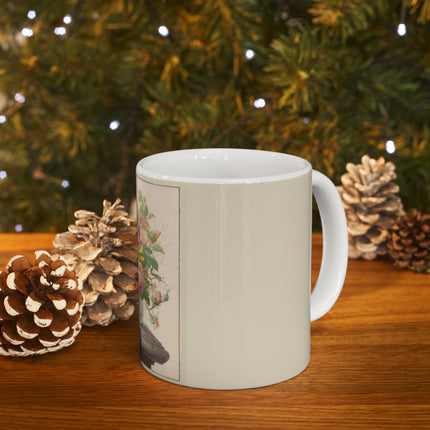 Flowers in Vase by Herman Henstenburgh Ceramic Mug 11oz