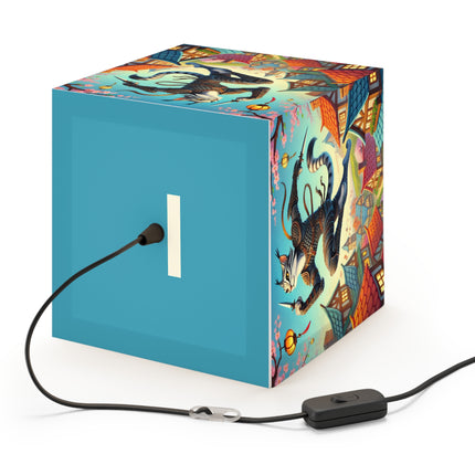 🌸🐾 The Springbound Sentinel Light Cube Lamp – Agility, Grace & Spring Vitality