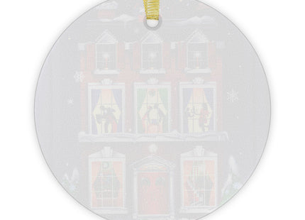 A Christmas Eve Celebration Glass Ornament