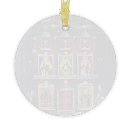A Christmas Eve Celebration Glass Ornament