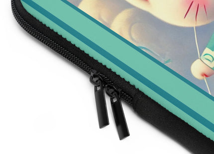 Geisha Kitten and the Dragon Kite Laptop Sleeve