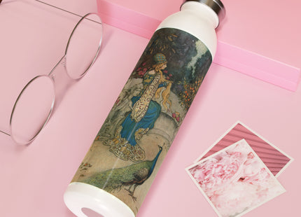 Preziosa in the Garden by Warwick Goble Slim Water Bottle