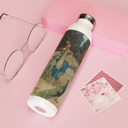 Preziosa in the Garden by Warwick Goble Slim Water Bottle