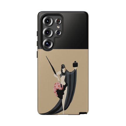 Dancer with Ink & Blossoms Phone Case – Elegant Grace & Artistic Poise