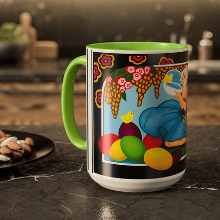 Blooms and Chicks Colorful Mugs (11oz, 15oz)