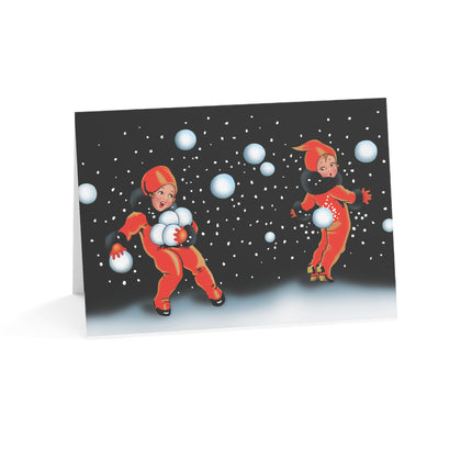 Festive Snowball Greeting Cards (1, 10, 30, and 50pcs)