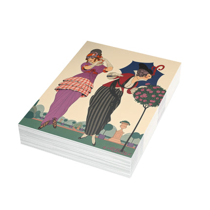 🌹☂️ The Ladies Of The Rose Garden Postcard Bundles – Art Deco Fashion Whimsy