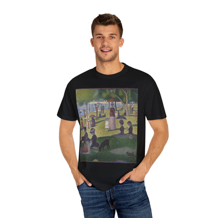 A Sunday on La Grande Jatte by Georges Seurat Unisex Garment-Dyed T-shirt