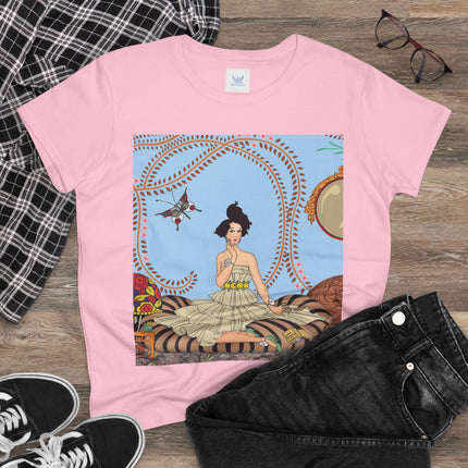 Minuit … ou l’appartement à la mode by George Barbier Women's Midweight Cotton Tee