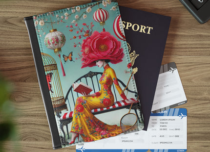 Reading In A Painted Garden Passport Cover