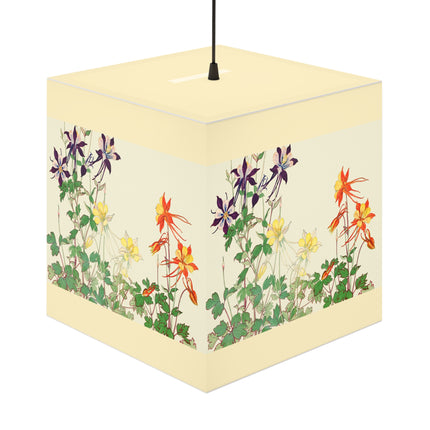 Aquilegia Flower by Tanigami Kônan Light Cube Lamp