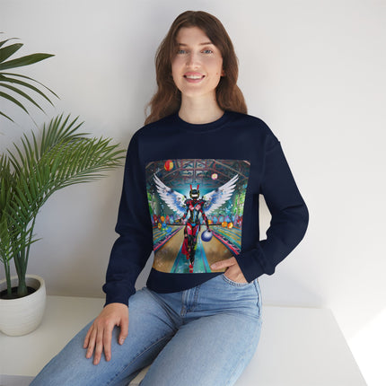 Samurai Robot Angels Unisex Heavy Blend™ Crewneck Sweatshirt