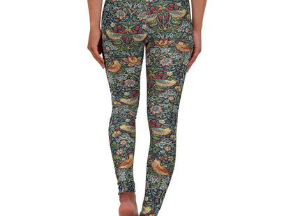 Strawberry Thief by William Morris High Waisted Yoga Leggings (AOP)