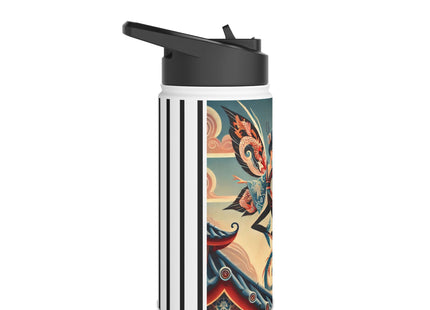 Dragon Fairy of the Temple Stainless Steel Water Bottle, Standard Lid