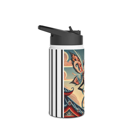 Dragon Fairy of the Temple Stainless Steel Water Bottle, Standard Lid