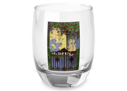 Whispers of Love: A Vintage Art Deco Fairytale Whiskey Glass