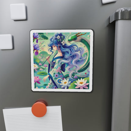 Fairy of the Koi Pond Die-Cut Magnets (5 Sizes)
