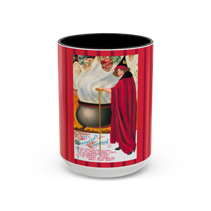The Hallowe'en Cauldron In the Firelight's Gleam Colorful Mugs (11oz, 15oz)