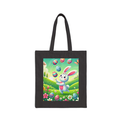 Easter Bunny Cotton Canvas Tote Bag
