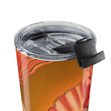 ⛵🦪 The Pearl Shell Sailor Tumbler, 20oz – Art Deco Seaside Fantasy