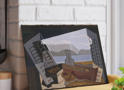 Open Window by Juan Gris Glass Cutting Board