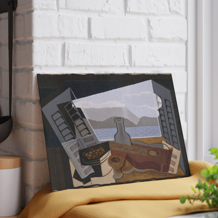 Open Window by Juan Gris Glass Cutting Board
