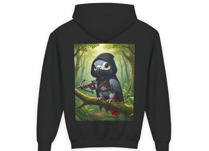 The African Grey Sentinel Youth Heavy Blend Hooded Sweatshirt