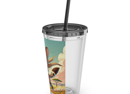 Swift Cheetah Sunsplash Tumbler with Straw, 16oz