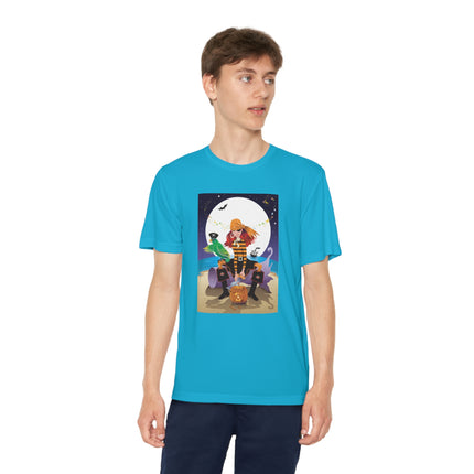 Moonlit Pirate Halloween Youth Competitor Tee