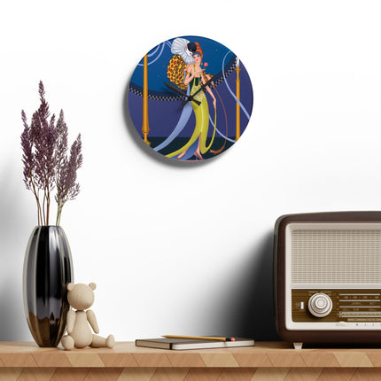 Smoke and Secrets Acrylic Wall Clock