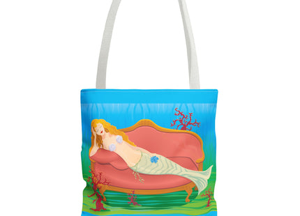 A Mermaid's Peaceful Refuge Tote Bag (AOP)