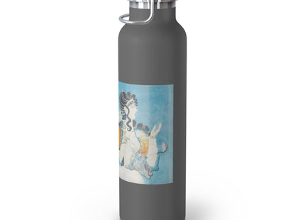 Reproduction of Ladies in Blue by Emile Gilliéron Copper Vacuum Insulated Bottle, 22oz