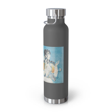 Reproduction of Ladies in Blue by Emile Gilliéron Copper Vacuum Insulated Bottle, 22oz