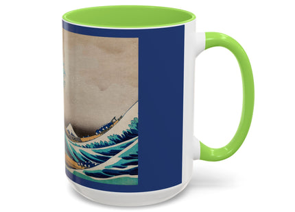 The Great Wave off Kanagawa by Katsushika Hokusai Colorful Mugs (11oz, 15oz)