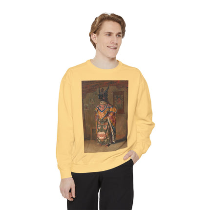 A Buddhist Lama by Vasily Vereshchagin Garment-Dyed Sweatshirt