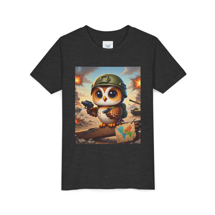 Owl on the Front Lines Youth Short Sleeve Tee