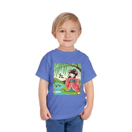 Sparrow Dance Geisha Fairy Toddler Short Sleeve Tee