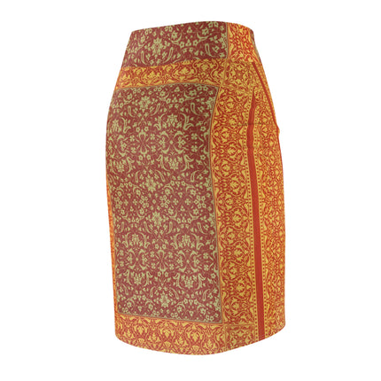 Arabesques by Émile Prisse d'Avennes Women's Pencil Skirt (AOP)