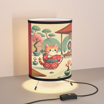 Archer Kitten in the Zen Garden Tripod Lamp