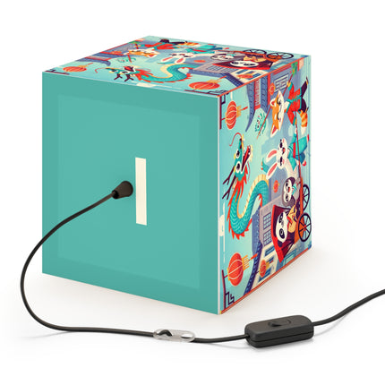 🐉🌟 The Little Dragon and Friends Light Cube Lamp – Friendship, Adventure & Storybook Charm