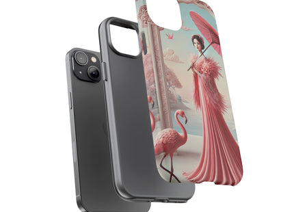 Petals, Porcelain, and Flamingos Phone Cases