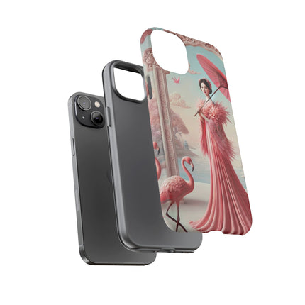 Petals, Porcelain, and Flamingos Phone Cases
